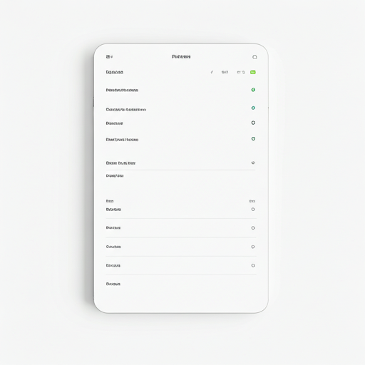 Digital planner main menu dashboard