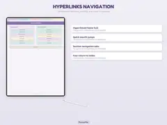 Mental Health Journal hyperlinked layout preview.