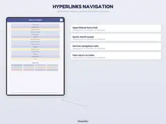 Sleep Tracker Journal hyperlinked navigation preview.